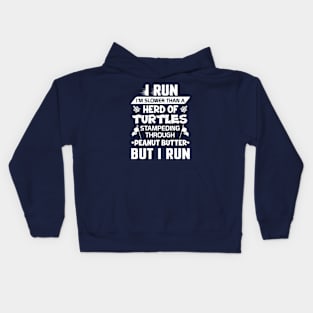 Run Slow Turtles Kids Hoodie